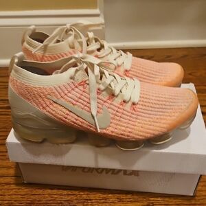 Nike Women's Peach and Cream VaporMax Sneakers